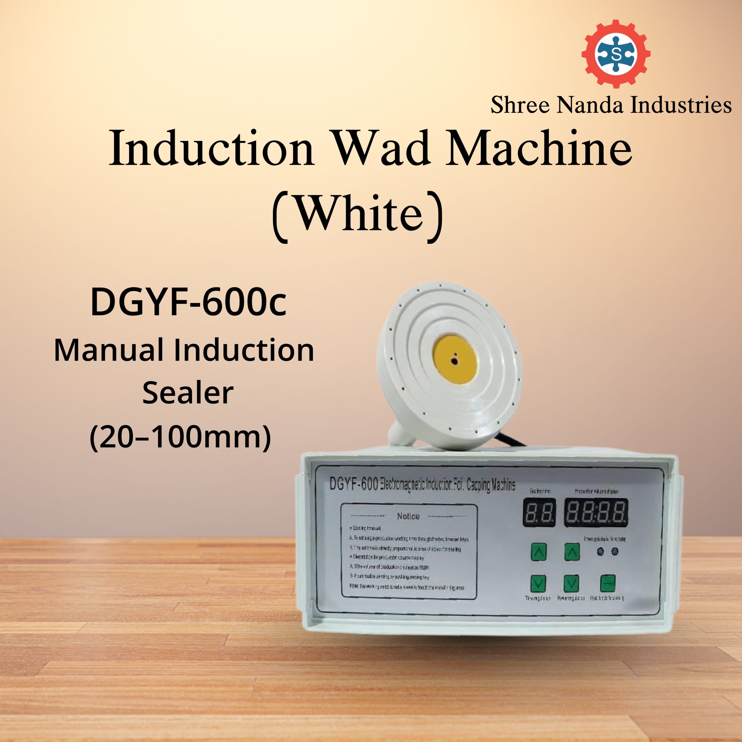 DGYF-600 c MANUAL INDUCTION SEALER 20 to 130mm