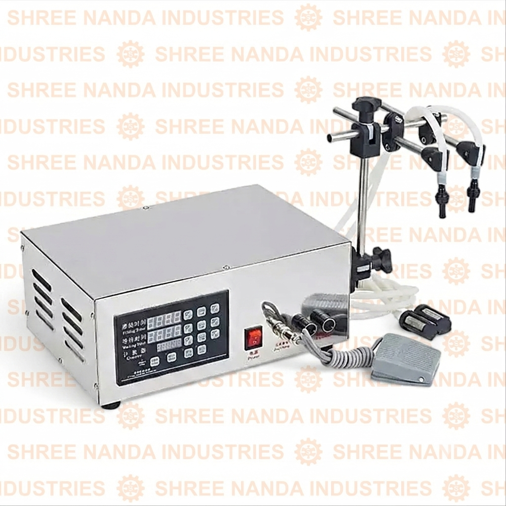Manual Double Nozzle Digital Liquid Filling Machine