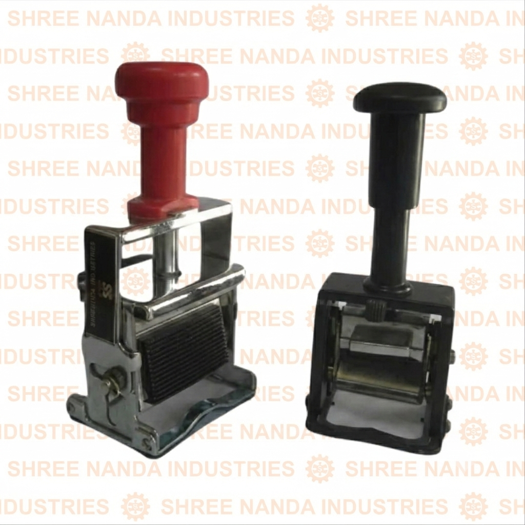 Manual Batch Coding Machine with 2mm/3mm/4mm/5mm Rubber Type Set